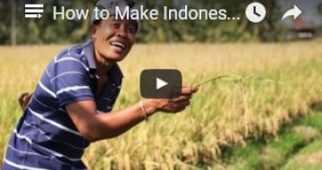 Photo of man in Balinese field