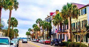 Rainbow Row in Charleston